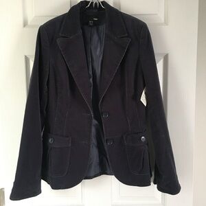 H & M Navy Corduroy Blazer